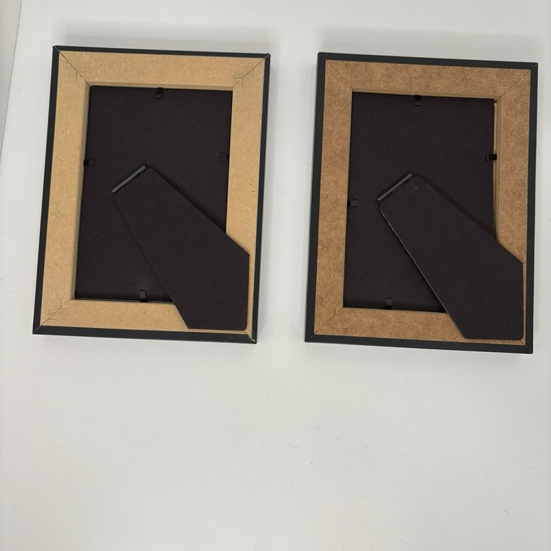 Hand Painted Feather Art Pair Costa Rica Hummingbird & Butterfly Signed Framed