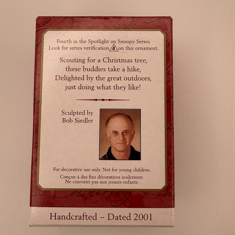 2001 Hallmark Keepsake “Beaglescout” Spotlight on Snoopy Ornament #4