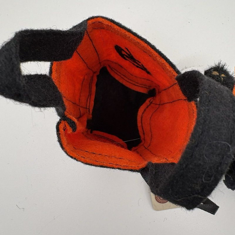 Boyds Head Bean Collection Halloween Cat & Bear Plush Set Candy Corn & Pumpkin