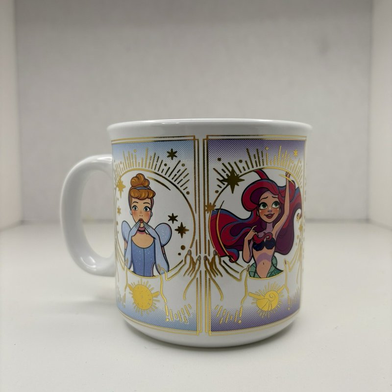 Disney Princess 20oz Mug Ariel Belle Tiana Cinderella “I Make My Own Magic” NWT