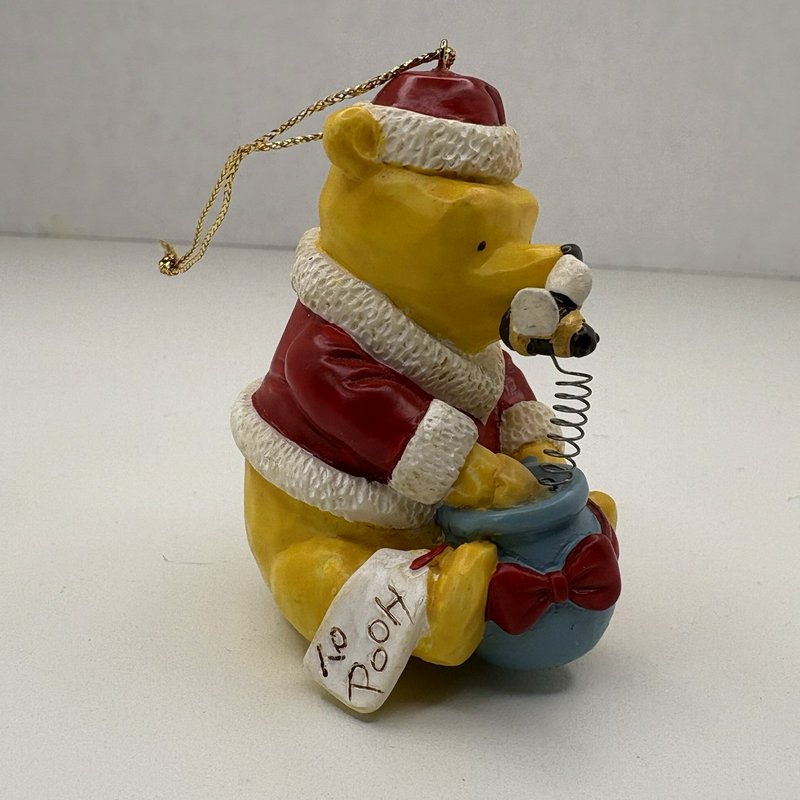 Disney Winnie the Pooh Santa Honey Pot Ornament Midwest of Cannon Falls 1990s