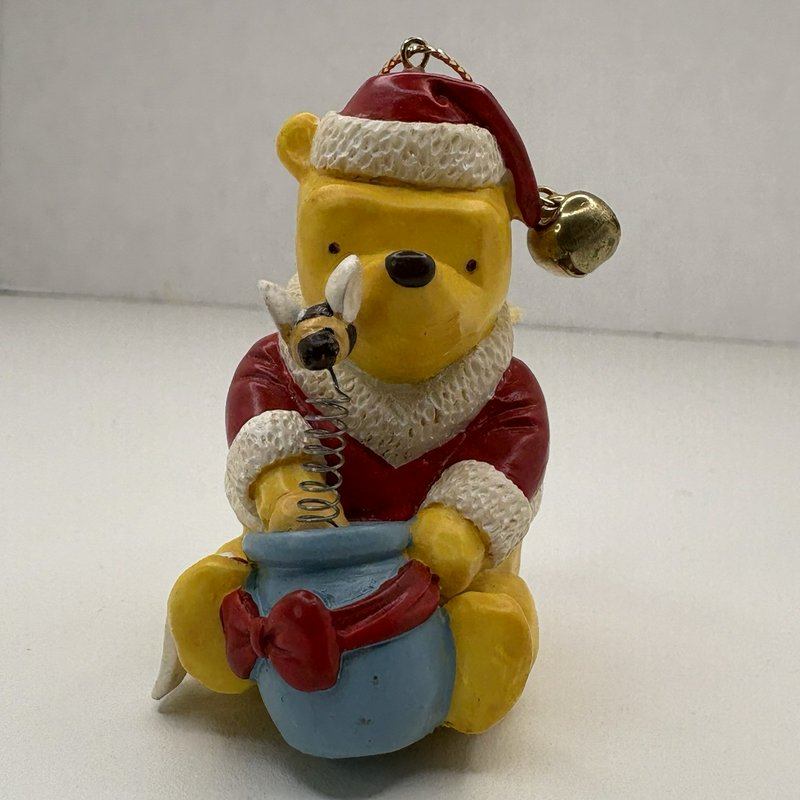 Disney Winnie the Pooh Santa Honey Pot Ornament Midwest of Cannon Falls 1990s