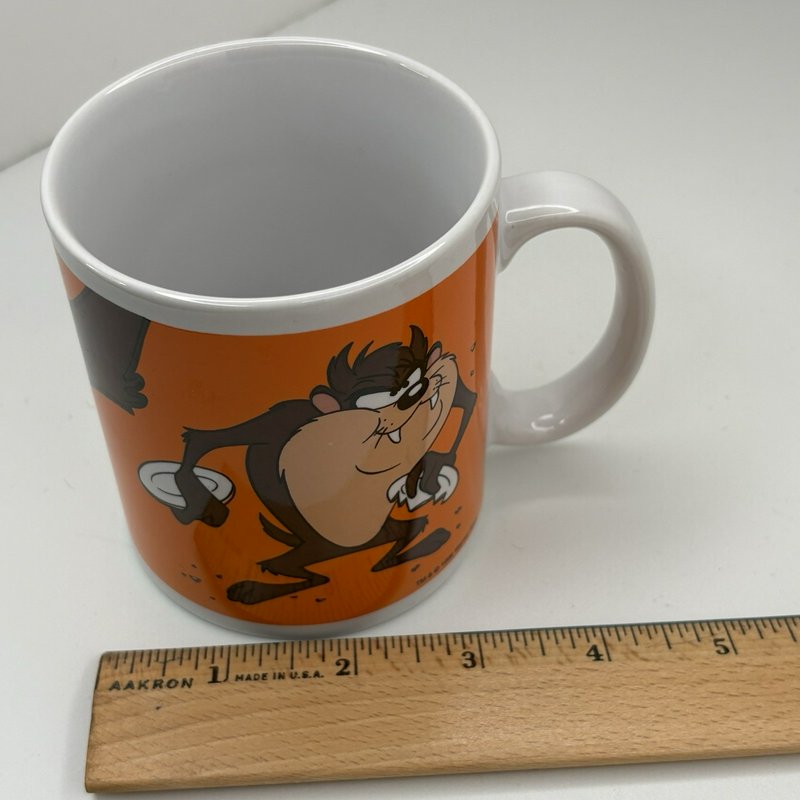 Looney Tunes Tasmanian Devil Mug 1998 Gibson + Hot Wheels Character Car Lot NIB