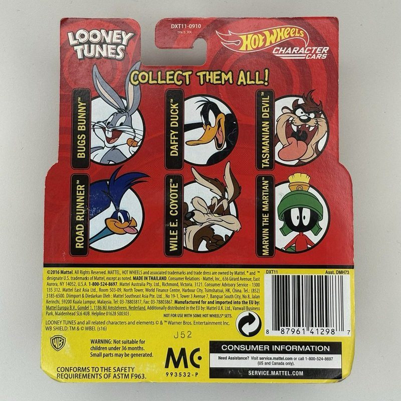 Looney Tunes Tasmanian Devil Mug 1998 Gibson + Hot Wheels Character Car Lot NIB