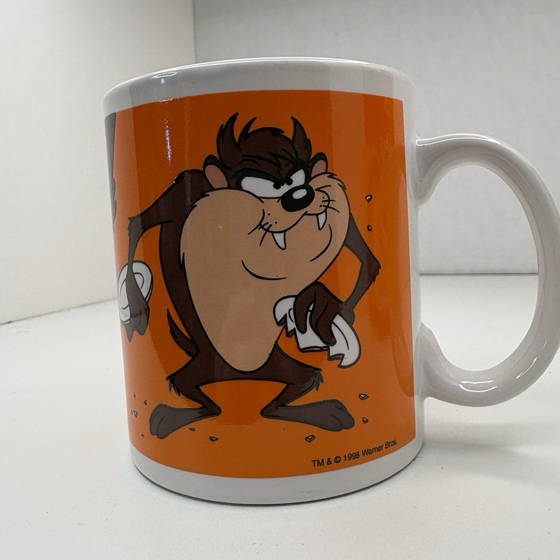 Looney Tunes Tasmanian Devil Mug 1998 Gibson + Hot Wheels Character Car Lot NIB