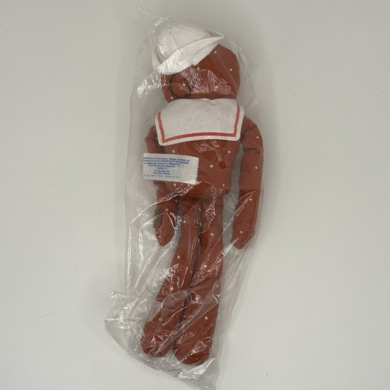 Vintage Nabisco Mister Salty Pretzel Plush Doll by Russ Berrie — Sealed 1980s