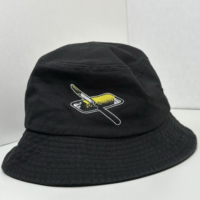 Counting Crows VIP Butter Miracle Bucket Hat Black Embroidered Logo 100% Cotton
