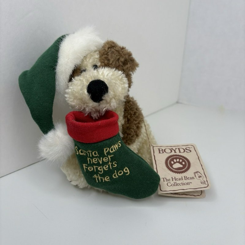 Boyds Bears Santa Paws Dog Plush Thinkin’ of Ya Series 2005 w/ Tag Christmas