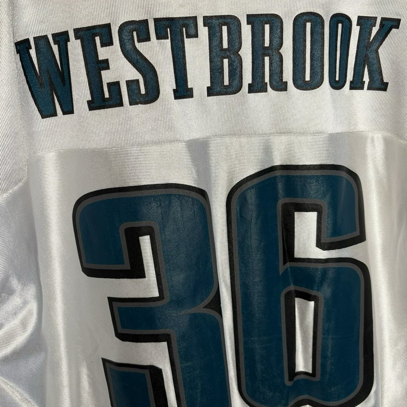 Philadelphia Eagles Brian Westbrook #36 White Jersey 2XL NFL Vintage Look