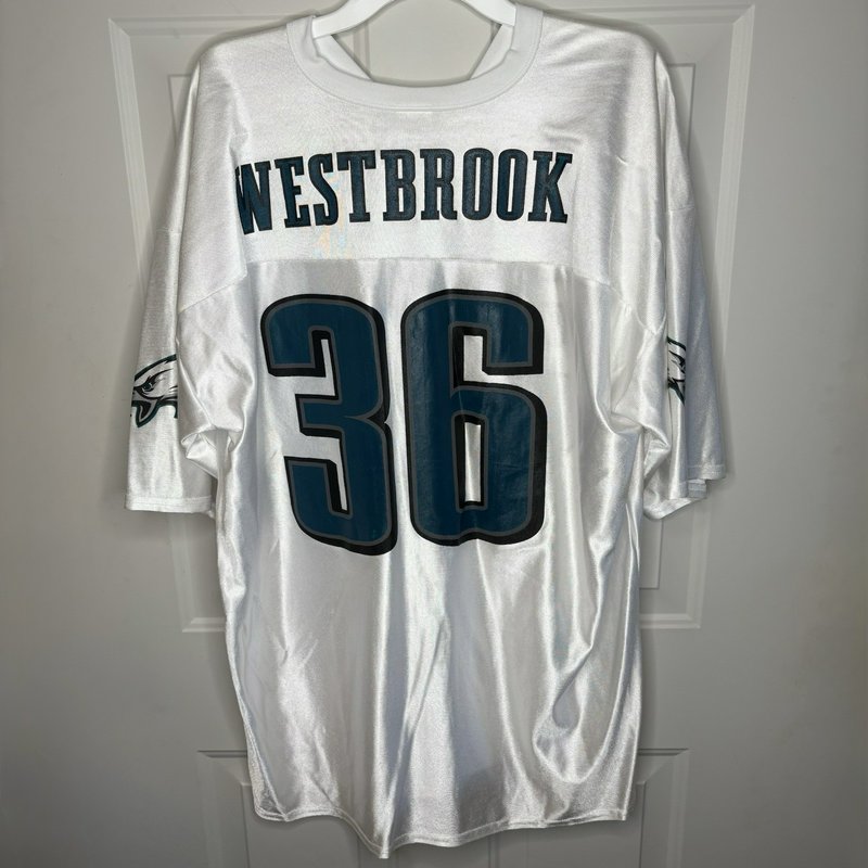 Philadelphia Eagles Brian Westbrook #36 White Jersey 2XL NFL Vintage Look