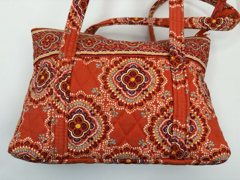 Vera Bradley Paprika Quilted Tote & Convertible Wristlet Set Retired Floral