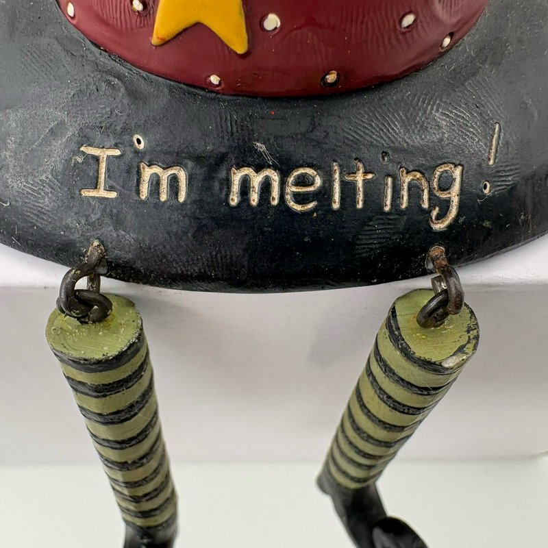 Suzi “I’m Melting” Witch Hat Figurine Halloween Decor Wicked Witch Legs