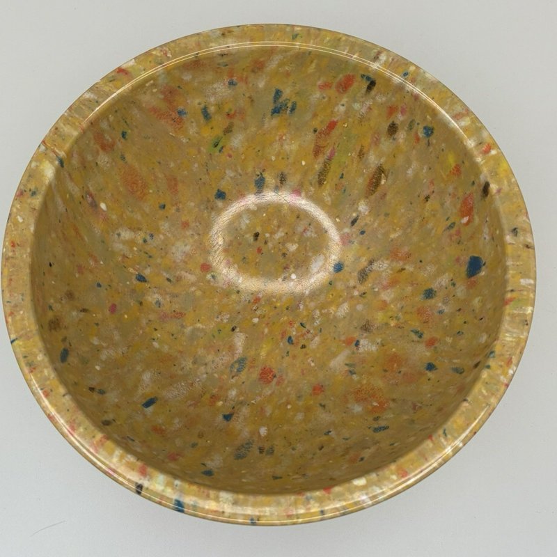 Vintage Texas Ware #118 Confetti 10" Mixing Bowl Blue Red Speckled Dallas USA