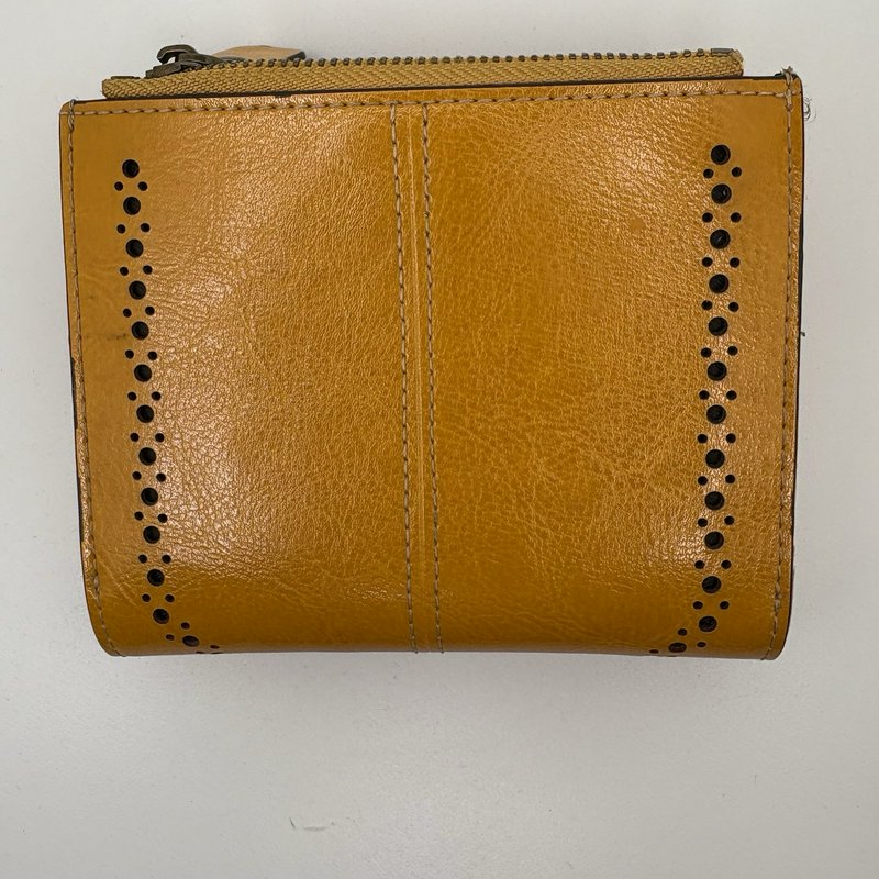 Lavemi RFID Leather Wallet Mustard Yellow Western Sunflower Concho Bifold