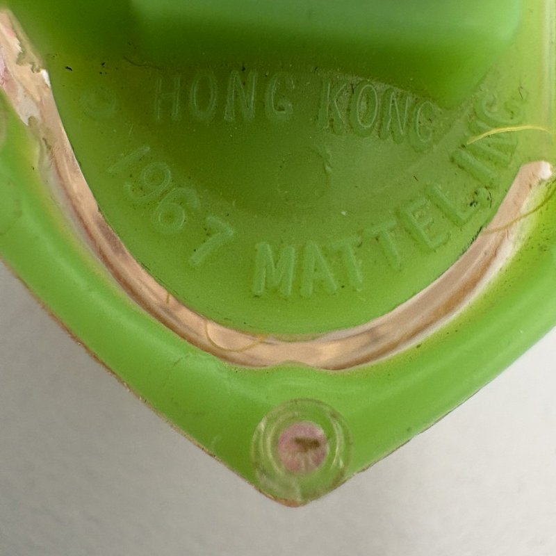 Vintage 1967 Mattel Jewel Kiddles Green Heart Ring Doll Hong Kong