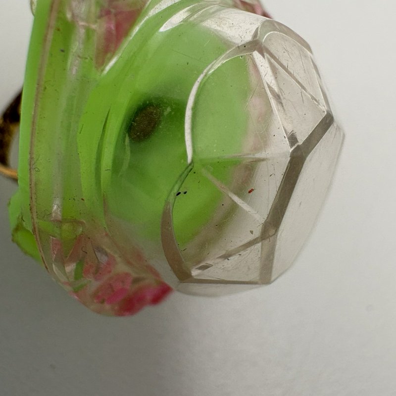 Vintage 1967 Mattel Jewel Kiddles Green Heart Ring Doll Hong Kong