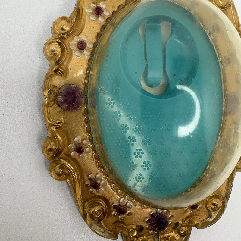 1966 Mattel Lucky Locket Kiddle Lilac Doll – Gold Frame Purple Dress Hong Kong