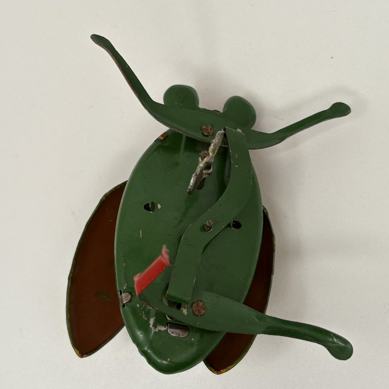 Rare 1950s–1960s Tin Litho Wind-Up Miss Lady Bug Beetle Japan Working