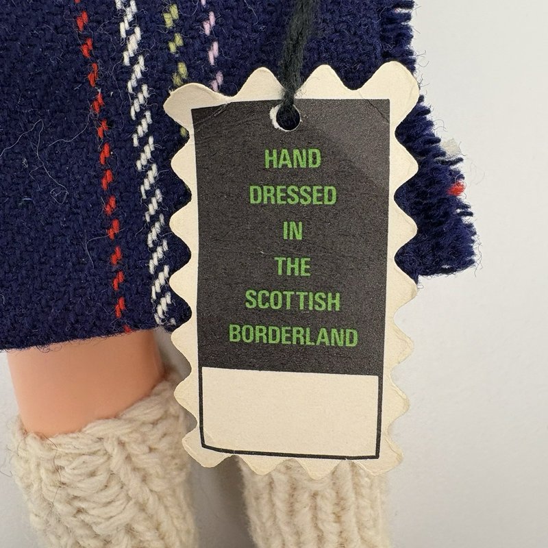 Wellwood Doll Selkirk Scotland Hand-Dressed w/ Original Tag & Tartan Outfit