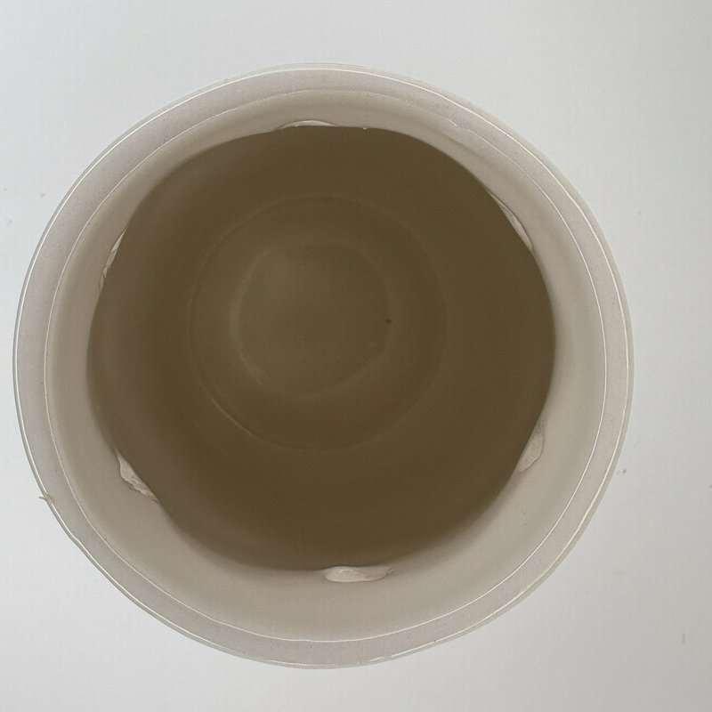 Mud Pie Bistro Garlic Keeper Ceramic Jar with Wood Lid Kitchen Storage 2016