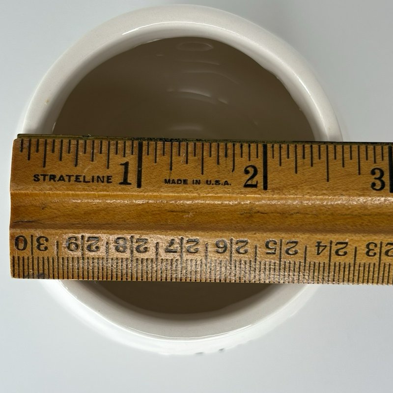 Mud Pie Bistro Garlic Keeper Ceramic Jar with Wood Lid Kitchen Storage 2016