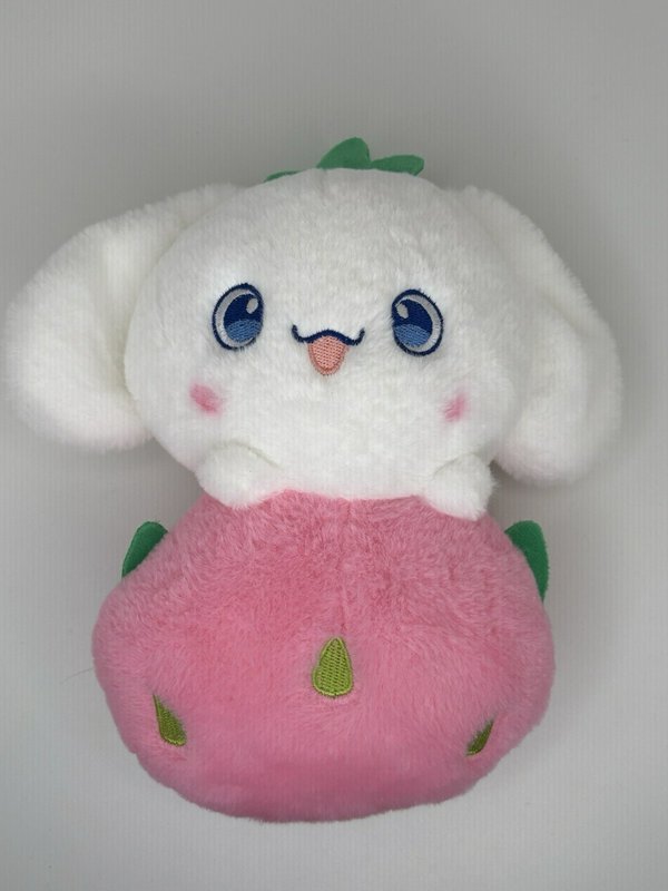 Sanrio Cinnamoroll Strawberry Plush 8” White Pink Kawaii Cute No Tags