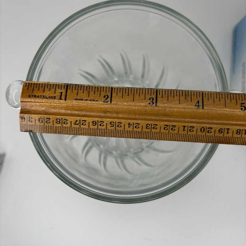 Bormioli Rocco Moncayo Glass Ice Bucket w/ Tongs Italy Barware Cocktail Party