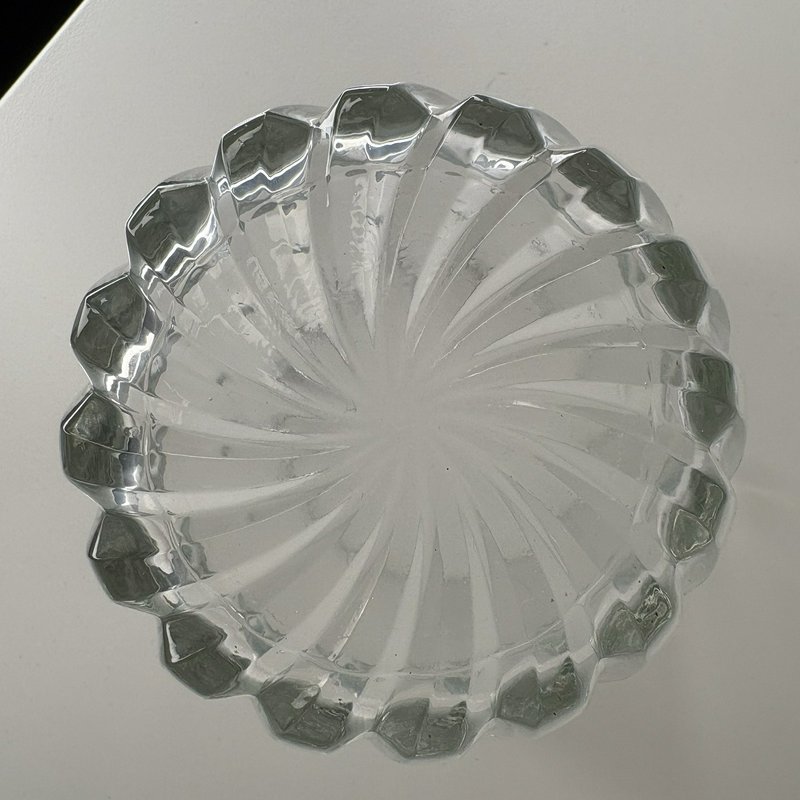 Bormioli Rocco Moncayo Glass Ice Bucket w/ Tongs Italy Barware Cocktail Party