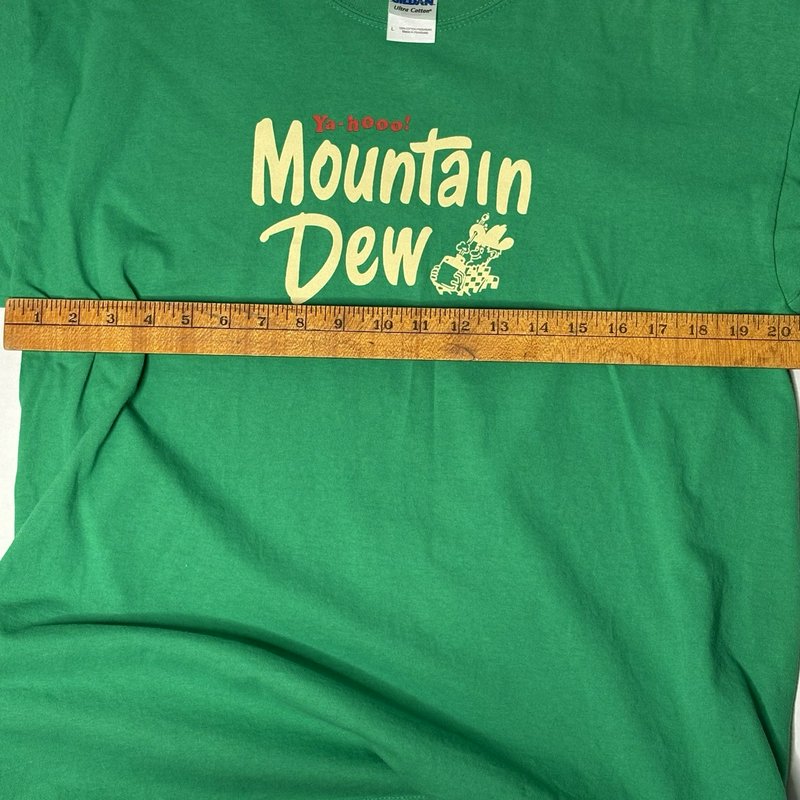 Vintage Mountain Dew Bottle & Retro Ya-hoo! Hillbilly Large T-Shirt Lot