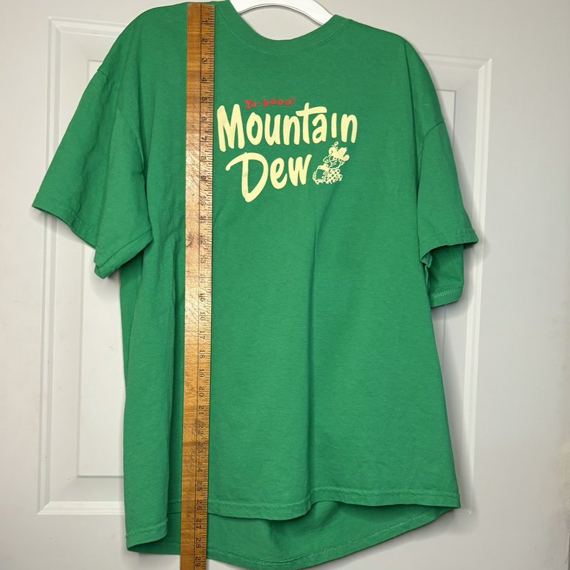 Vintage Mountain Dew Bottle & Retro Ya-hoo! Hillbilly Large T-Shirt Lot