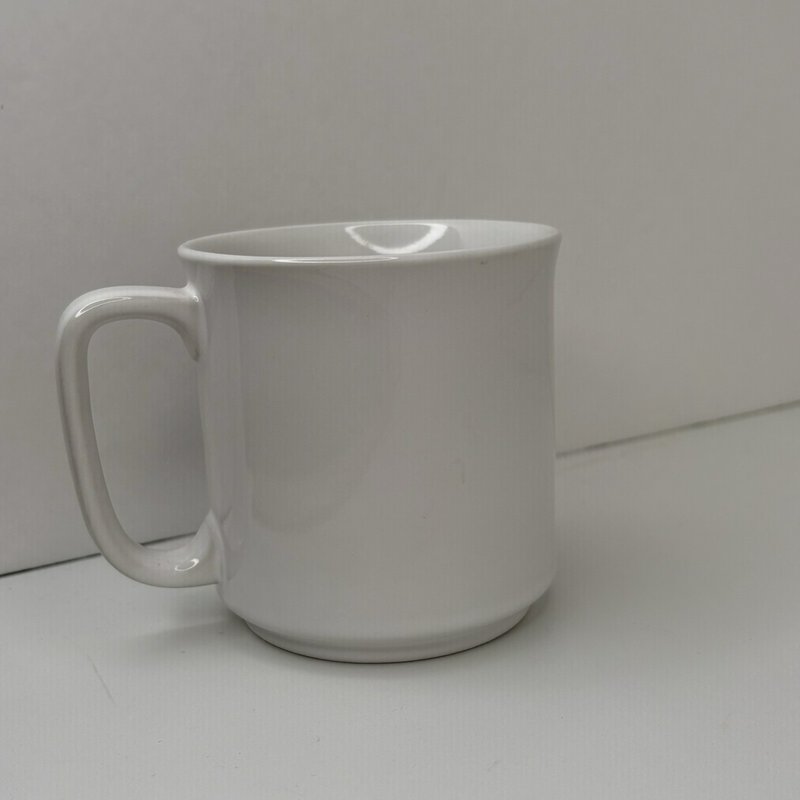 Vintage Walt Disney World Castle Mug Japan White 1970s Blue Logo Retro Cup