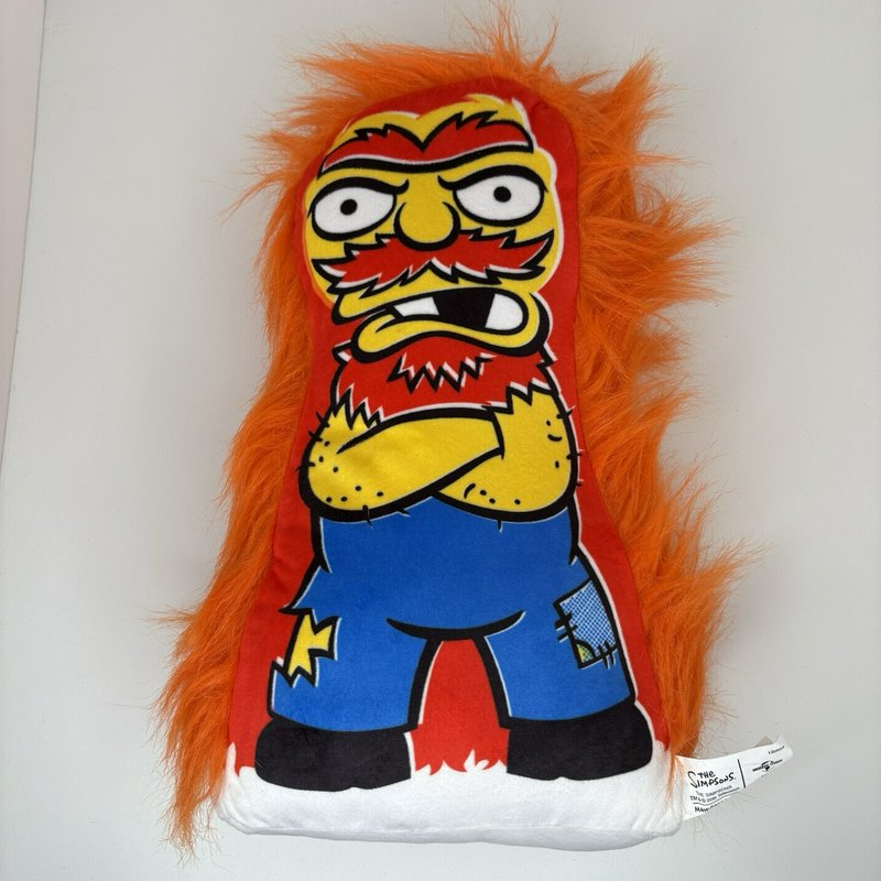 The Simpsons Groundskeeper Willie Plush Orange Hair Universal Studios