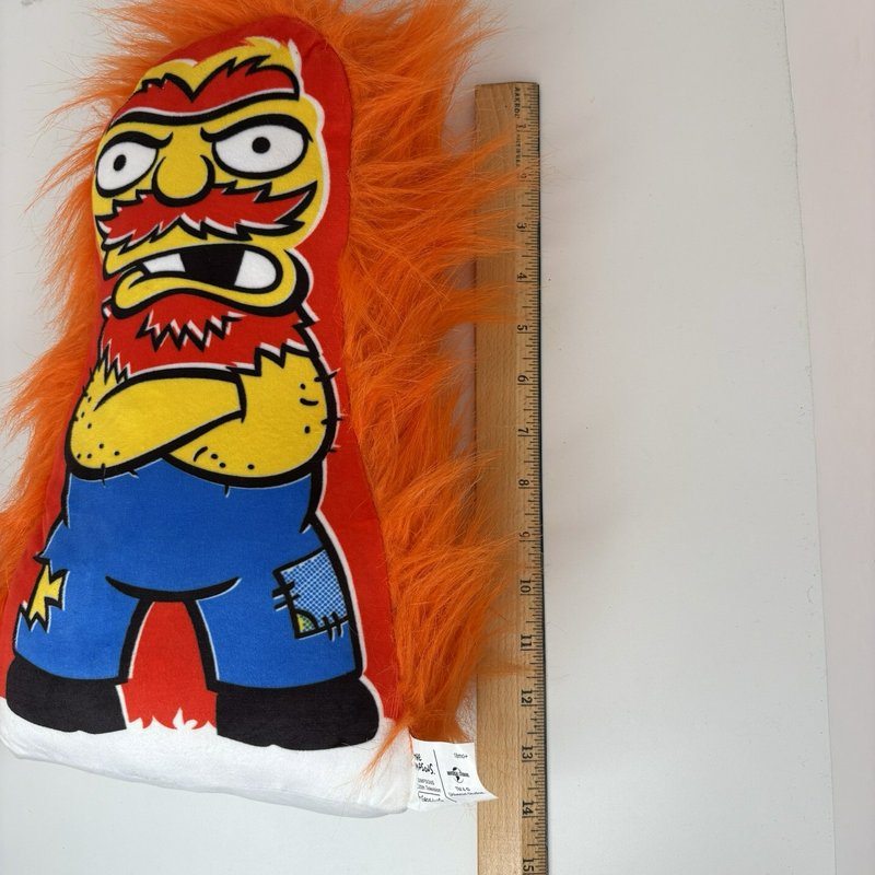 The Simpsons Groundskeeper Willie Plush Orange Hair Universal Studios
