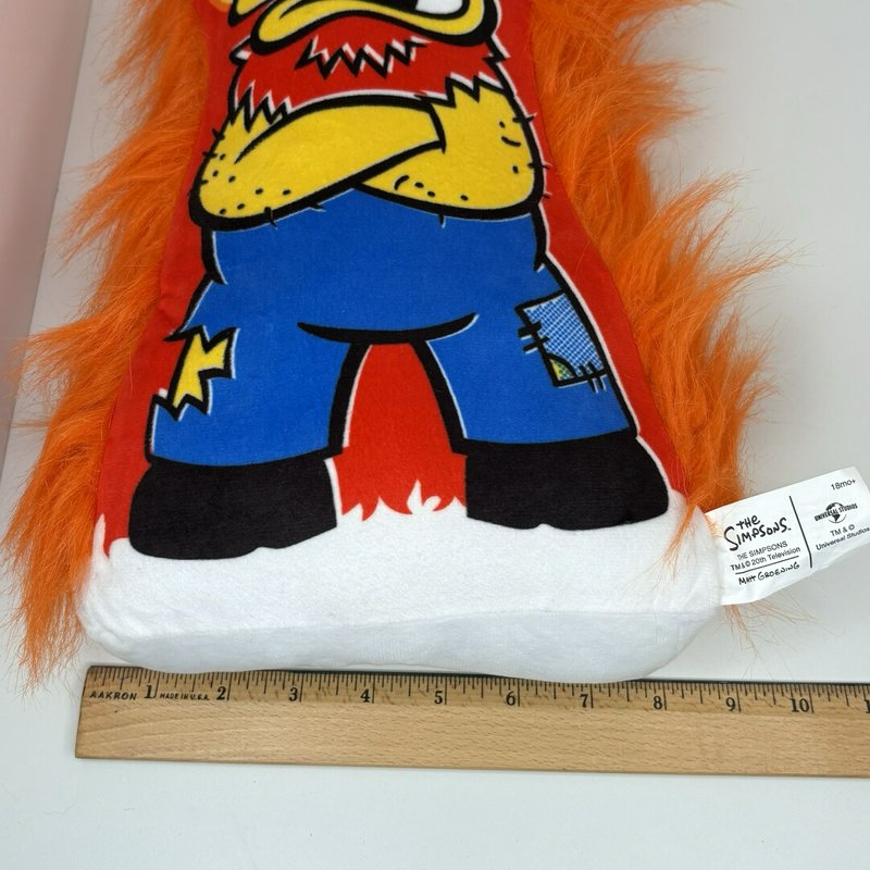 The Simpsons Groundskeeper Willie Plush Orange Hair Universal Studios