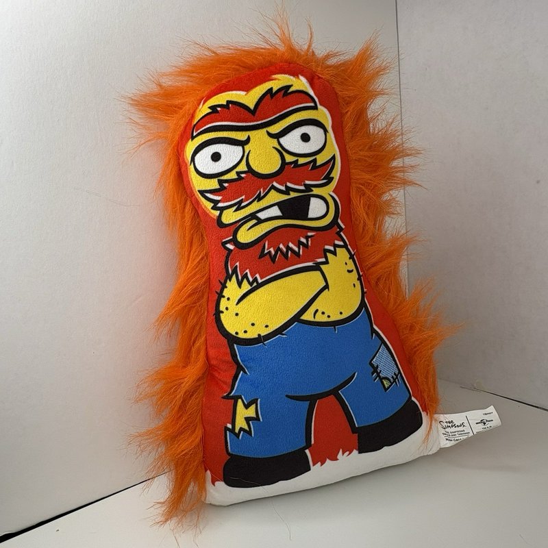 The Simpsons Groundskeeper Willie Plush Orange Hair Universal Studios