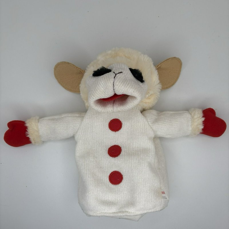 Aurora Lamb Chop Hand Puppet Plush 11”  2002 Classic Media Shari Lewis Vintage