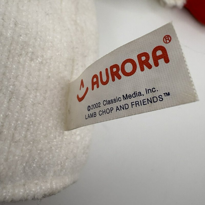 Aurora Lamb Chop Hand Puppet Plush 11”  2002 Classic Media Shari Lewis Vintage