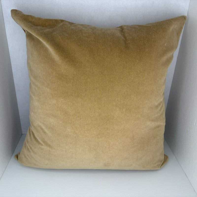 Tree of Life Belgian Tapestry Pillow Velvet Back Down Insert 19”