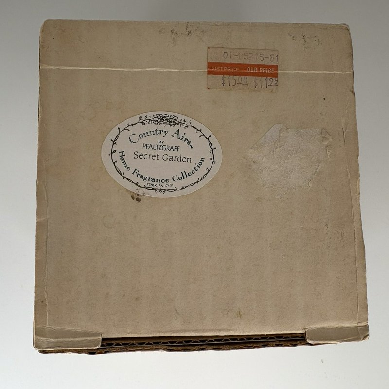 Pfaltzgraff Folk Art Butter Sauce Warmer Double Pour Potpourri Set Boxed USA