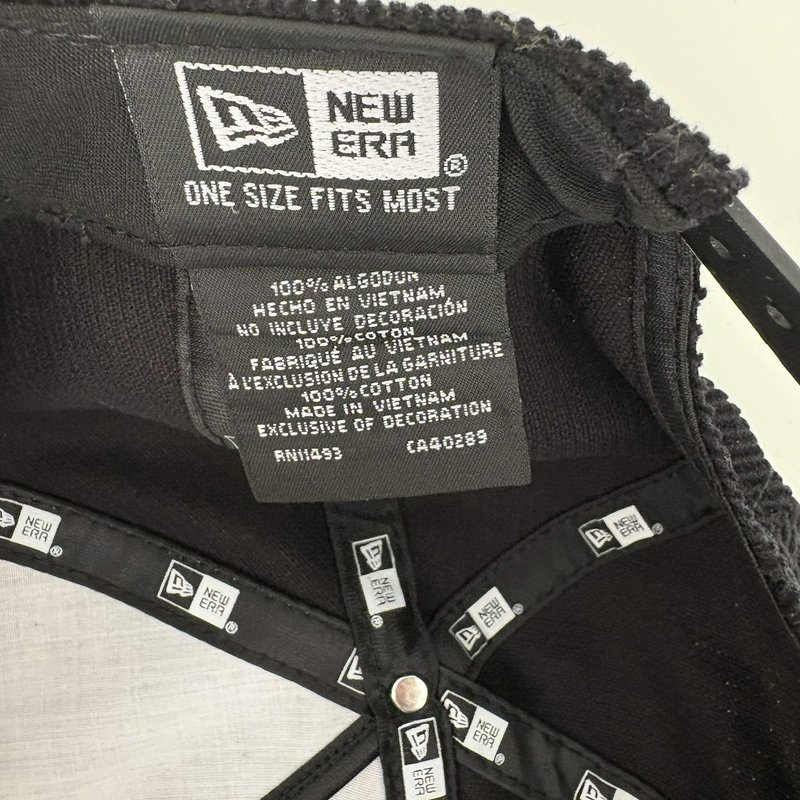 Pittsburgh Steelers New Era Corduroy Snapback Hat Gold Rope Leaf PS Logo NFL