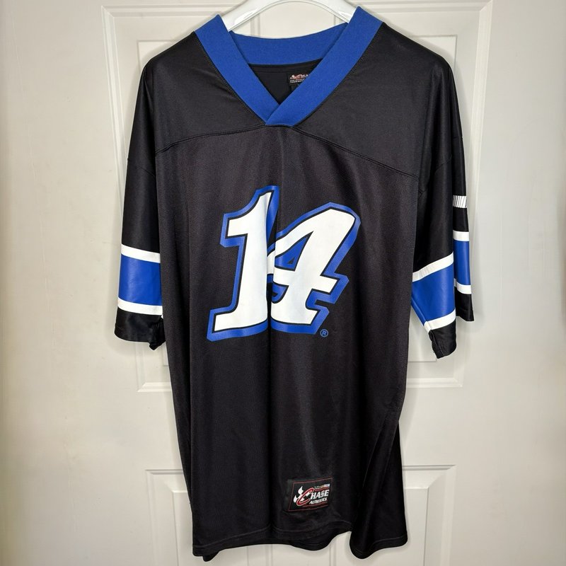 Tony Stewart #14 Stewart-Haas NASCAR Jersey 2XL Chase Authentics Black Blue