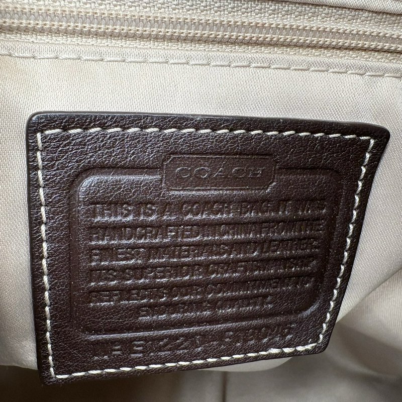 Coach Legacy Turnlock Hobo Bag Brown Pebbled Leather Shoulder Purse F19045