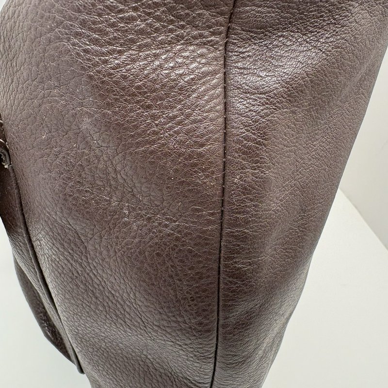 Coach Legacy Turnlock Hobo Bag Brown Pebbled Leather Shoulder Purse F19045