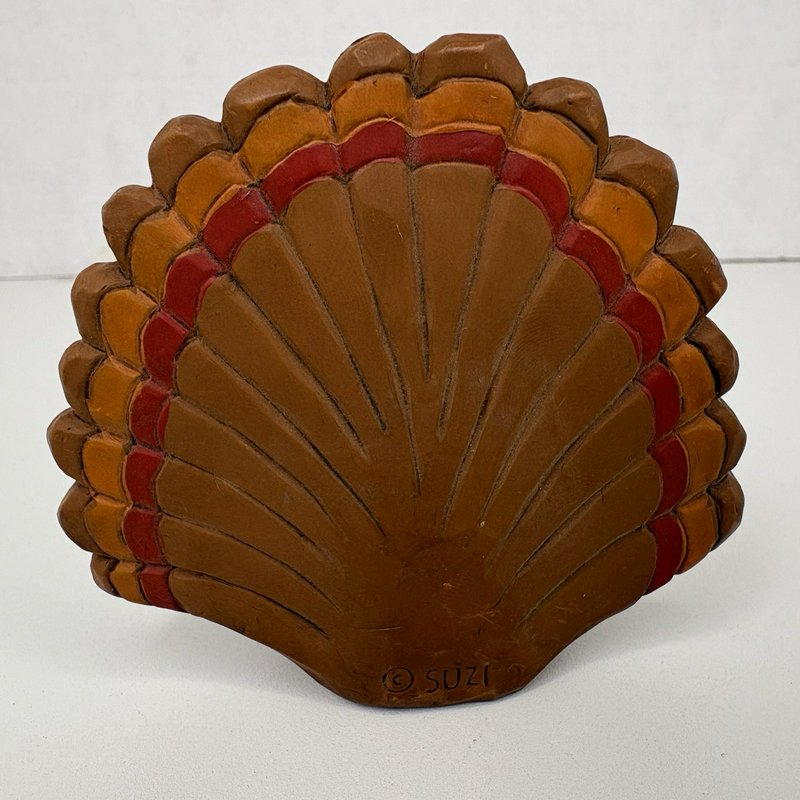 Suzi Skoglund Thanksgiving Turkey Figurine Eat Drink and Eat Beef 3”