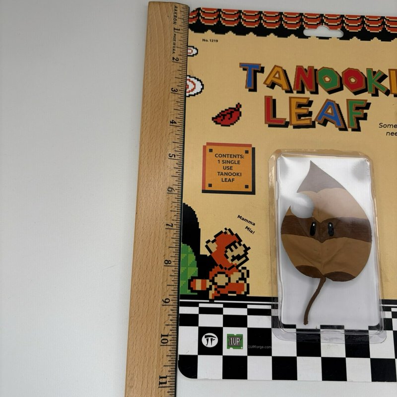Tanooki Leaf 1UPForge 2019 Signed Mario Parody Art Toy Pop Culture Collectible