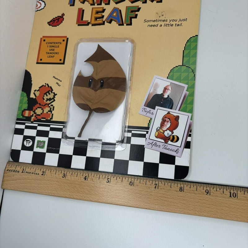 Tanooki Leaf 1UPForge 2019 Signed Mario Parody Art Toy Pop Culture Collectible