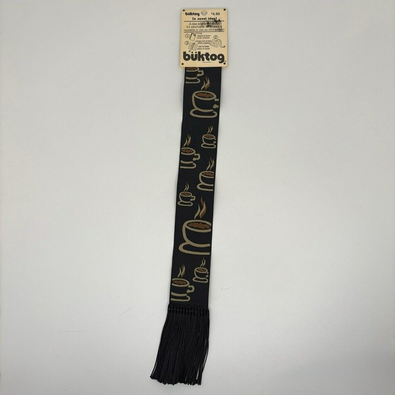 Büktog Reusable Adhesive Coffee Cup Tassel Bookmark "A Novel Idea" Made in USA