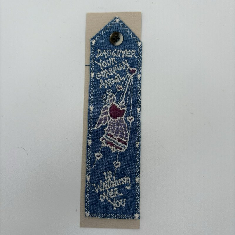 Vintage Crossoak 1990 Daughter Guardian Angel Embroidered Christian Bookmark