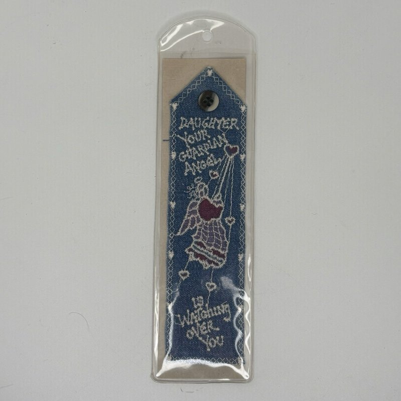 Vintage Crossoak 1990 Daughter Guardian Angel Embroidered Christian Bookmark