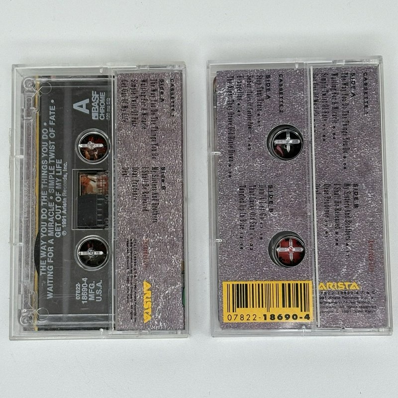 Jerry Garcia Band Live 2 Cassette Set 1991 Arista 18690-4 Complete w/Inserts VG+